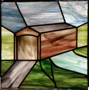 Stained Glass Covered Bridge